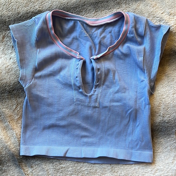 Urban Outfitters Tops - UO Go For Gold Blue Top